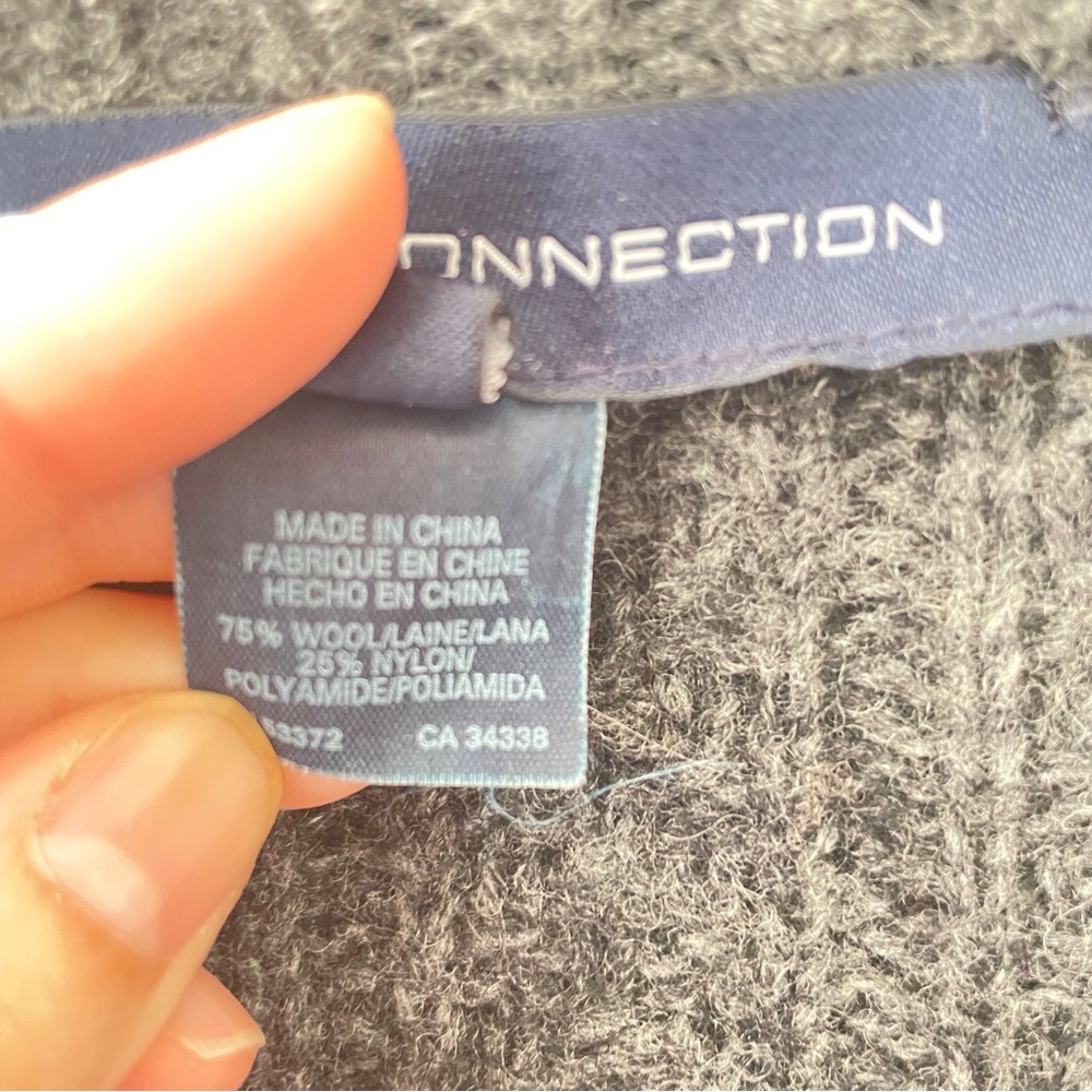 French connection wool blend gray sweater Medium - Picture 4 of 8